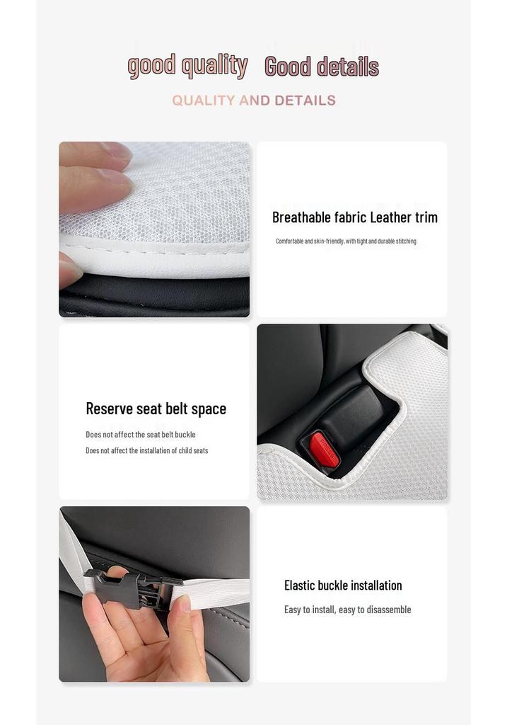 Tesla Model Y Refresh Seat Cushion Cover: Breathable, All-Season, Special Interior Modification.