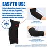 Phiten Elbow Supporter, Soft Type, Black, Sizes L-LL