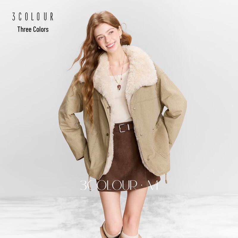 Sancai 2026 Winter Loose Fit Lapel Padded Jacket