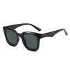 Retro Square Sunglasses Trendy Men'S Large Frame Driving Sunglasses Women'S Simple Wind Shading Glasses