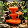 Gecko Tank Accessories Mushroom Reptile Platforms Screw-Mount Wooden Terrarium Perch For Geckos, Spiders & Small Reptiles