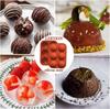 6 Holes Medium Semi Sphere Silicone Molds, 2 Packs Half Sphere Silicone Baking Molds for Making Chocolate, Cake, Jelly, Dome Mousse