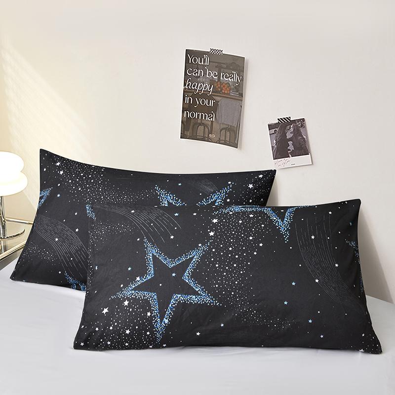 Printed Pillow Cover 2pcs Pillowcase 48x74cm Pillow Sham for Home Bed Pillowslip Rectangle Cushion Cover funda almohada