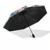 1pc Tom & Jerry Automatic Opening Folding Umbrella with 8-Bone Iron Frame, Portable Design for Outdoor Use, Ideal Gift for Fans, Travelers, Daily Use.