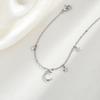 Curvy Crescent Moon Jewelry Sweet Niche Flash Diamond Fringed Moon Star Bracelet Female