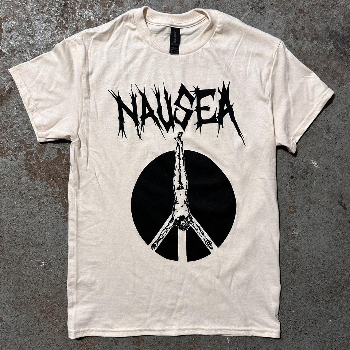 Nausea Shirt nausea shirt, crust punk shirt, anarchy shirt, UNISEX Shirt XXL