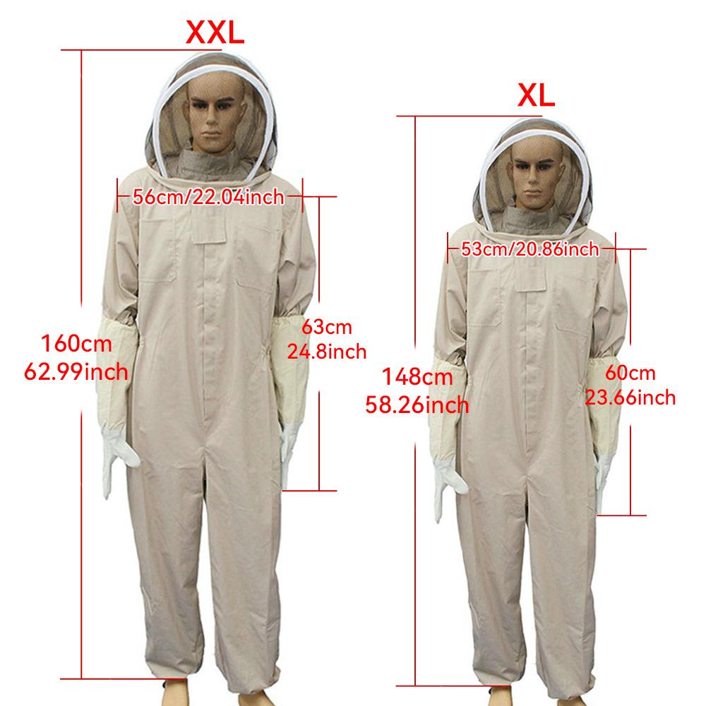 Professional Beekeeping Suit Full Body with Protective veil Beekeeping Gear for Beekeeping Beekeeping Supplies Summer essentials