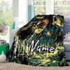 Fish Customize Your Name Blanket Used For Chair Office Sofa Bed Camping Soft And Warm Giving Friends And Relatives Birthday Graduation Gift