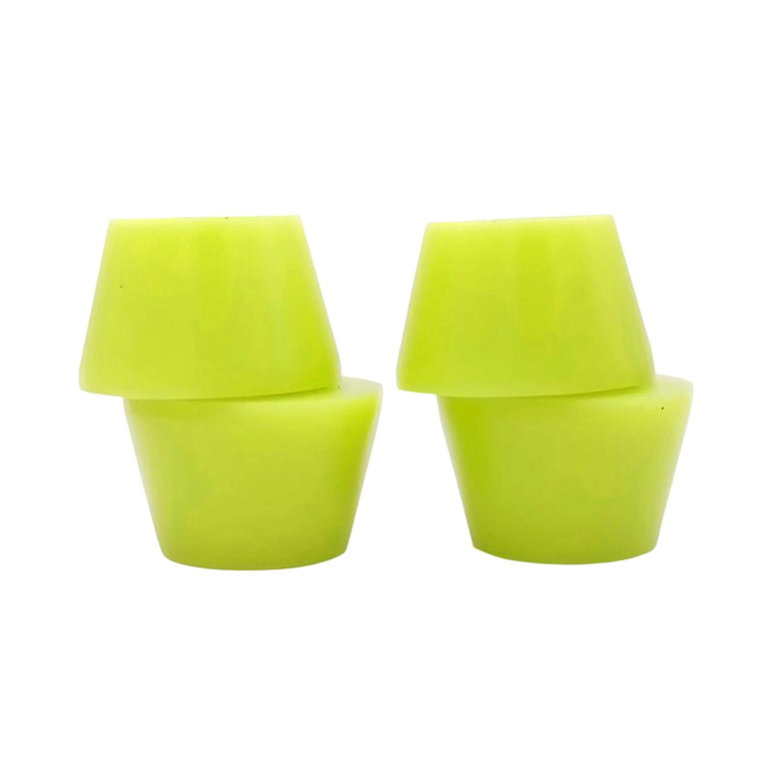 

4x Replacement Cups, Cone Shape Longboard Bushing, Skateboard Bushings Bubble Bushings for S5 S6 CX4 зелений