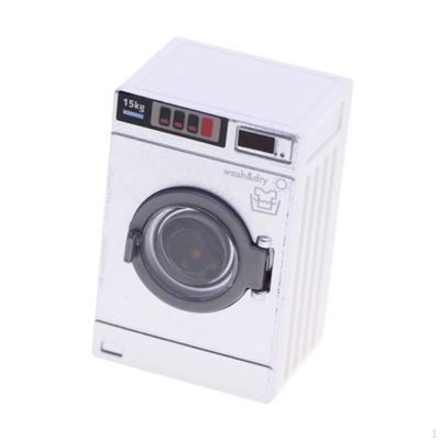 Dollhouse Miniature Washing Machine Model 1: 12 Laundry Room Furniture