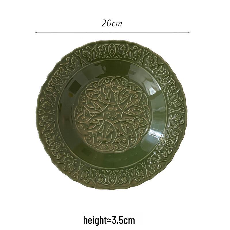 European Retro Ceramic Dinner Plate
