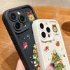 Cartoon Weihnachtsbaum Handyhülle für iPhone Air 16e 17 16 15 Pro Max 14 13 Pro Max 17 12 11 Stoßfeste Weiche Silikonhülle