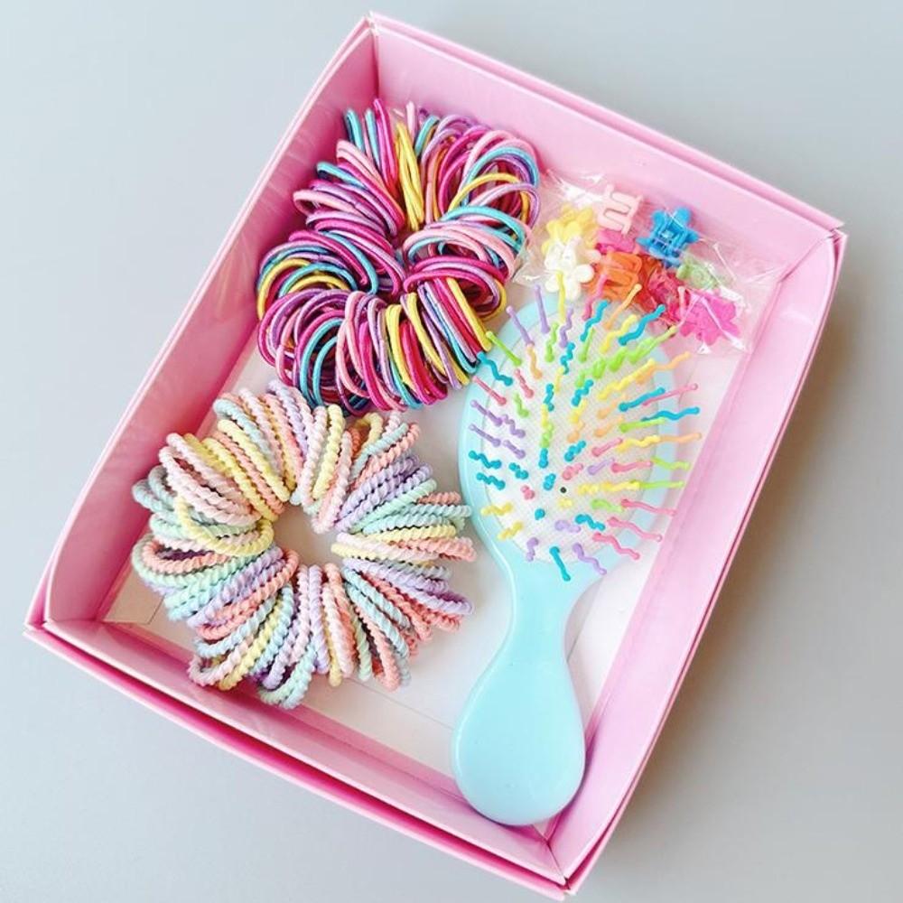 No Hurt Hair Girls Hair Bands High Elastic Hair Ties New Hair Accessories Set Princess Gift Set