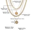 Women's Trendy Multi-Layer Round Pendant Necklace