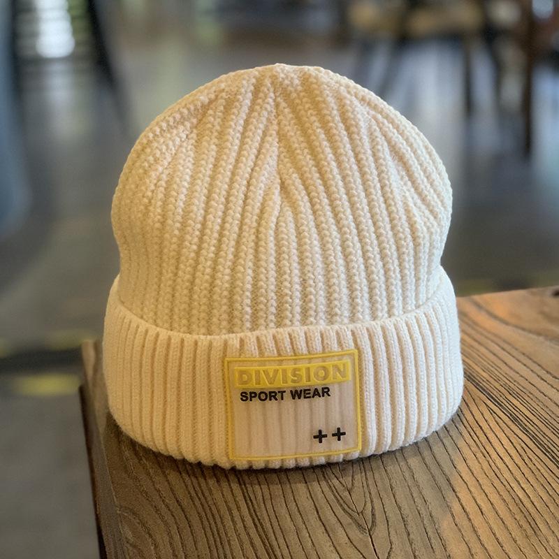 

Autumn and Winter Wool Hats for Women Fashion Brand Letters Ins Style Warm Knitted Hats Couples Versatile Casual New Cold Hats M（56-58cm）