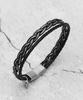 Blancier Tenèvre Bm268B1299 Wire Layered Cowhide Bracelet