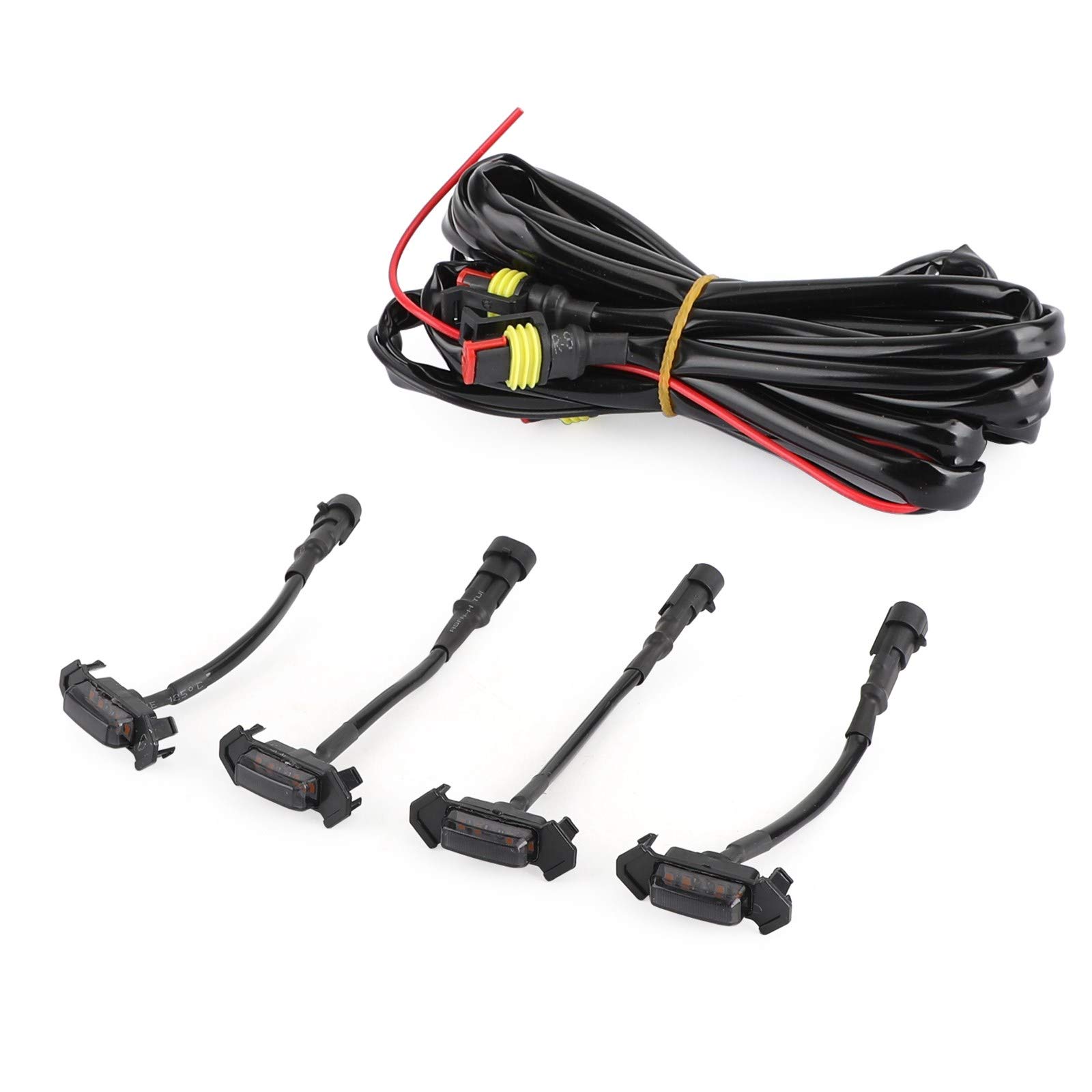 

Artudatech Дымчатые светодиодные маркеры решетки для Toyota Tacoma TRD Pro (2016-2020 гг.) - Набор из 4 предметов с косточками