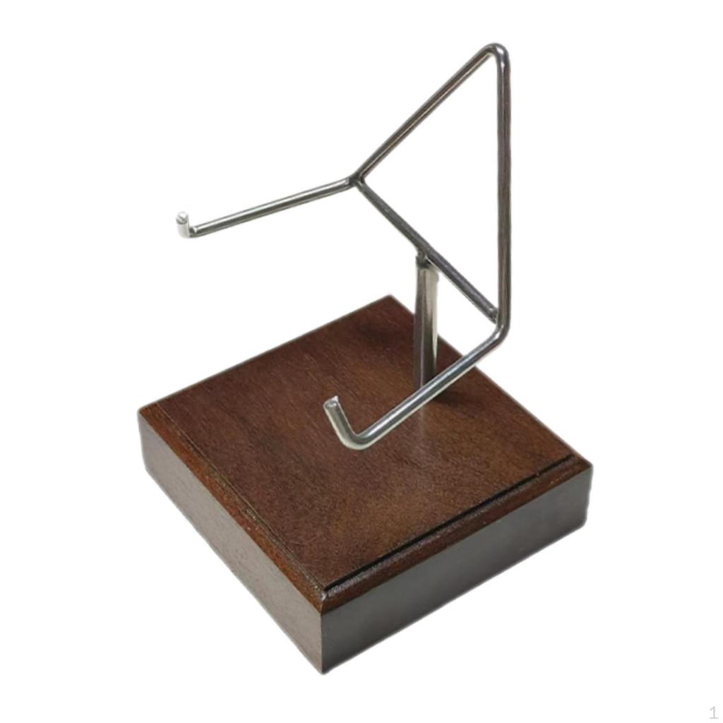 Metall ARM DISKATION CALE Mineralhållare Stenutställningsställ för Achaf Fossiler