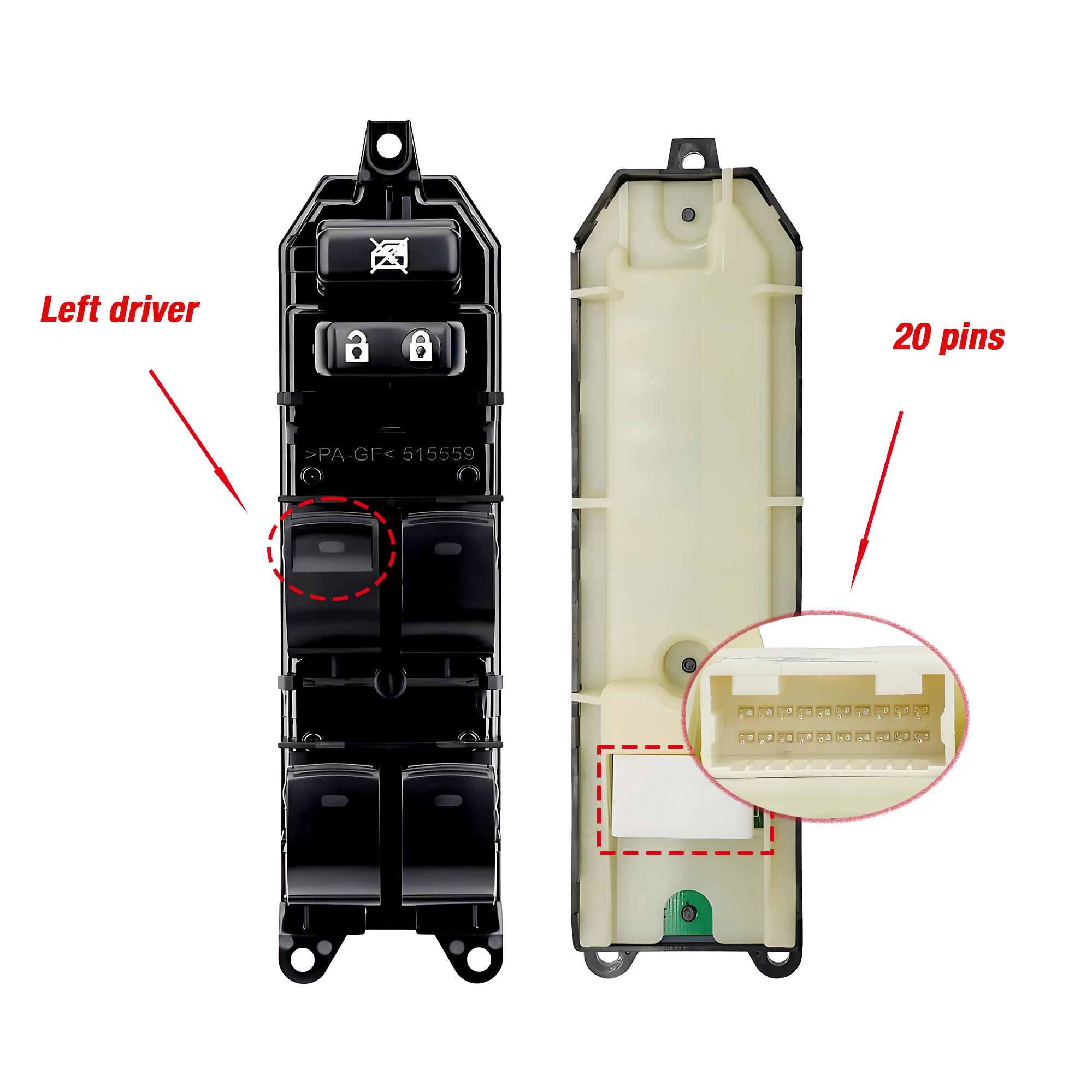 84040-33100 8404033100 For Toyota Camry Land Cruiser Prius 4Runner Lexus CT200h 2008-2015,Master Power Window Control Switch LHD 84040-33100