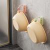 Punch-Free Rotating Bathroom Sink Storage Rack with Strong Adhesive Hooks