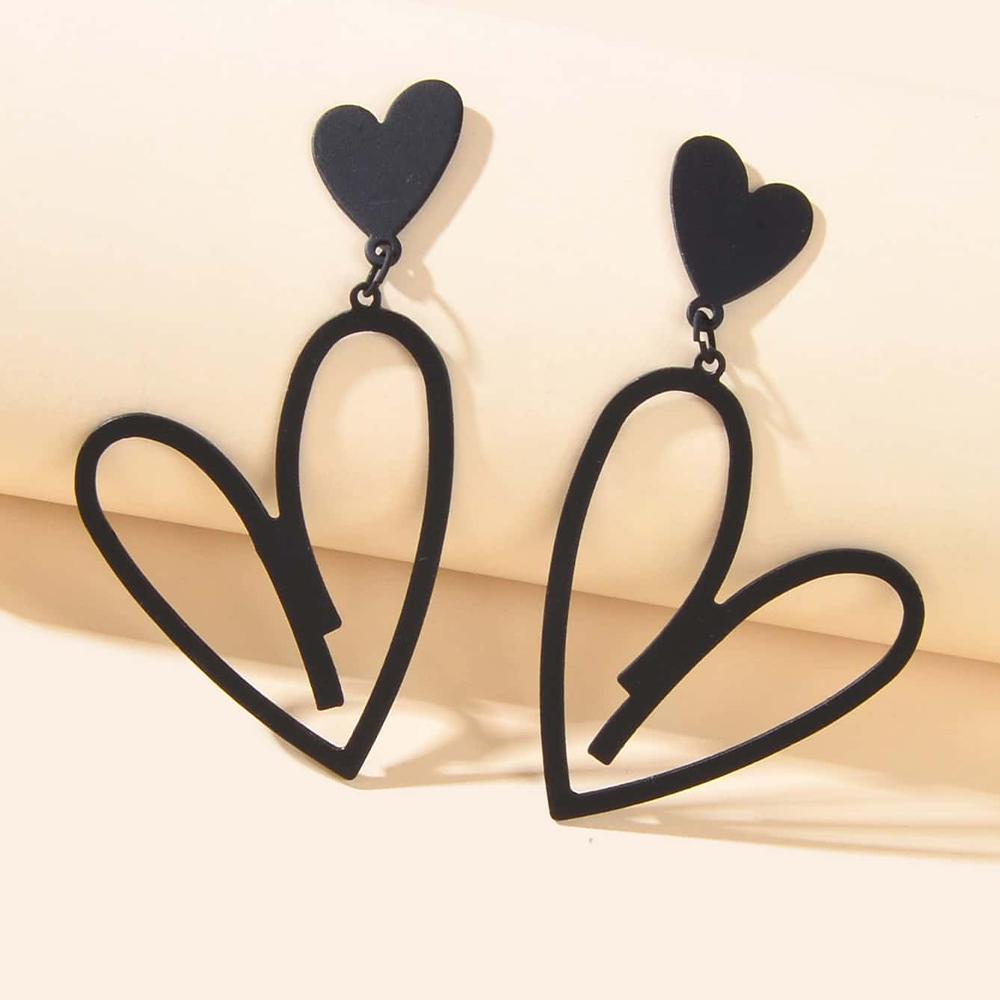 Forest Style Heart-Shaped Earrings For Women, Retro Style Design Earrings, Versatile Earrings For Daily Commuting.