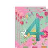 Simon Elvin Juvenile Girl 4th Birthday Greetings Card (Pack of 6)