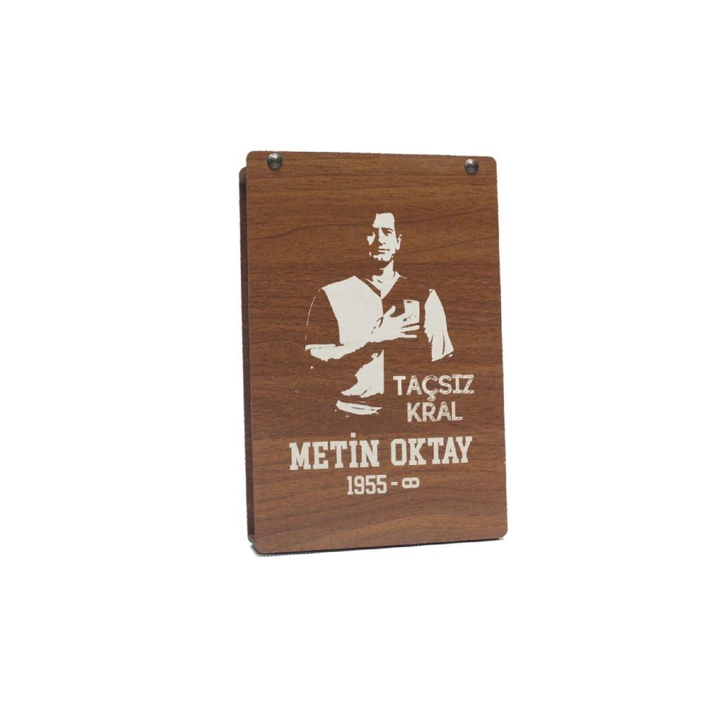 Licensed Text Oktay Uniform Special Design Metin Oktay Printed Wooden Retro Kutlu