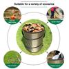 Collapsible Garden Waste Bag Oxford Cloth Bucket Reusable Container With 2 Carrying Handle For Garden Collecting Leaves 37.8 L