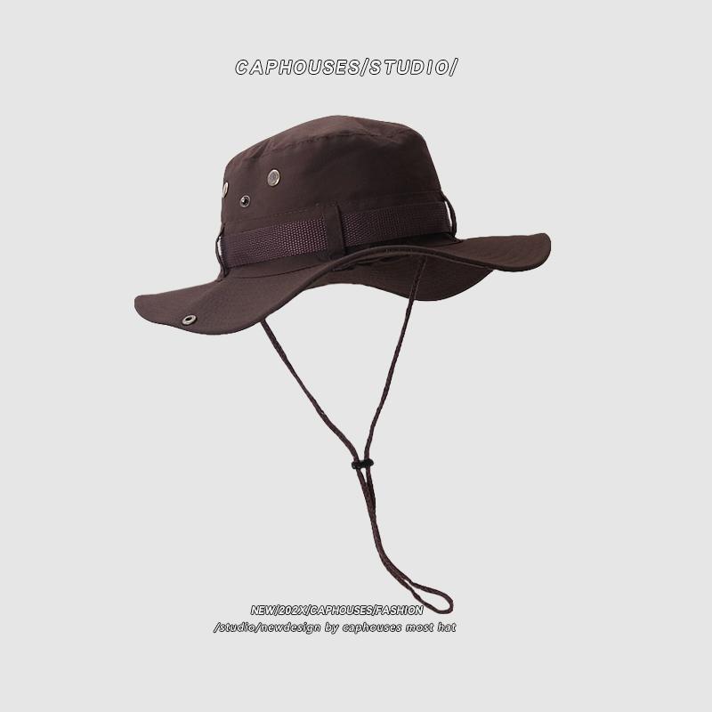 Tide brand fisherman hat men and women summer breathable sun protection outdoor camping mountaineering fishing hat western cowboy hat