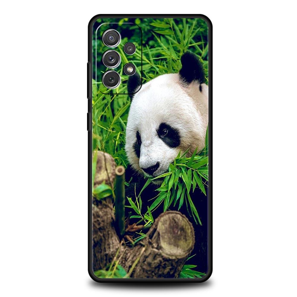 Fubao Panda Phone Case For Samsung Galaxy A55 A53 A51 A35 A33 A31 A25 A23 A21s A15 A13 A11 A41 A73 A71 A05s A03 S8 S9 Plus Cover