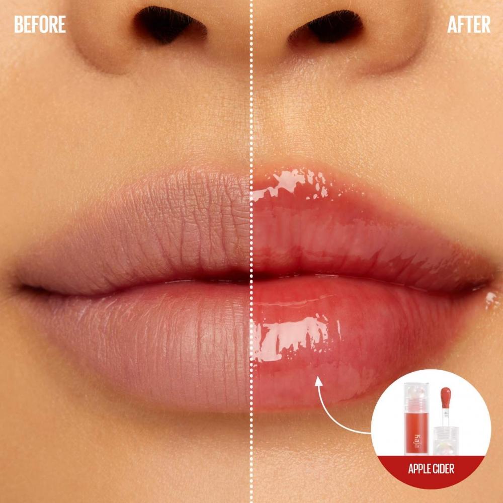 Kaja Juicy Glass Lip Oil 0.13 Oz   4 Ml Apple Cider Dusty Red