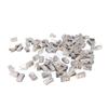 100Pcs CAT6 RJ45 Metal Shielded Connector Safe Reliable Net Shielded RJ45 End Connector Kit