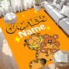 Custom Name Personalized Garfield Print Carpet, Versatile Home Decor Rug, for Playroom, Apartment, Balcony, Entryway, Hallway Gift