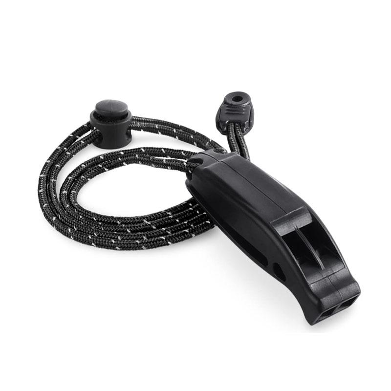 Fluier de Supraviețuire Impermeabil cu Frecvență Dublă și Șnur - Fluier de Siguranță pentru Exterior cu Sunet Acut, Fabricat din ABS Ecologic.