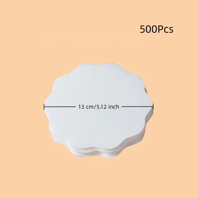 100/500 Pezzi Tazza A Prova di Perdite Carta Usa e Getta Caffè Tè al Latte Bevande Calde e Fredde Sicurezza Alimentare Base di Carta Forma a Fiore Carta Sigillante
