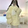 Down Jacket Women's New Winter Korean Style Horn Button Cotton Coat Bread Coat Student Cotton Jacket