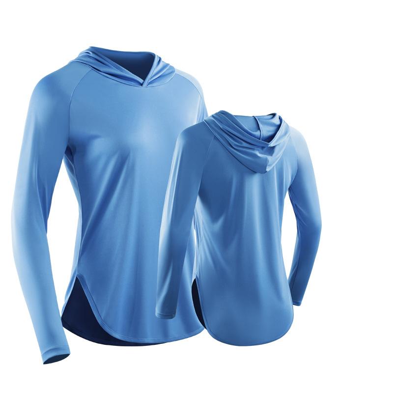 Женские топы для йоги, спортивные толстовки, быстросохнущая толстовка с длинными рукавами, женская спортивная одежда для бега, футболки M синий
