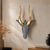 Resin Animal Head Wall Sculpture Modern for Office, Diverse Interiors