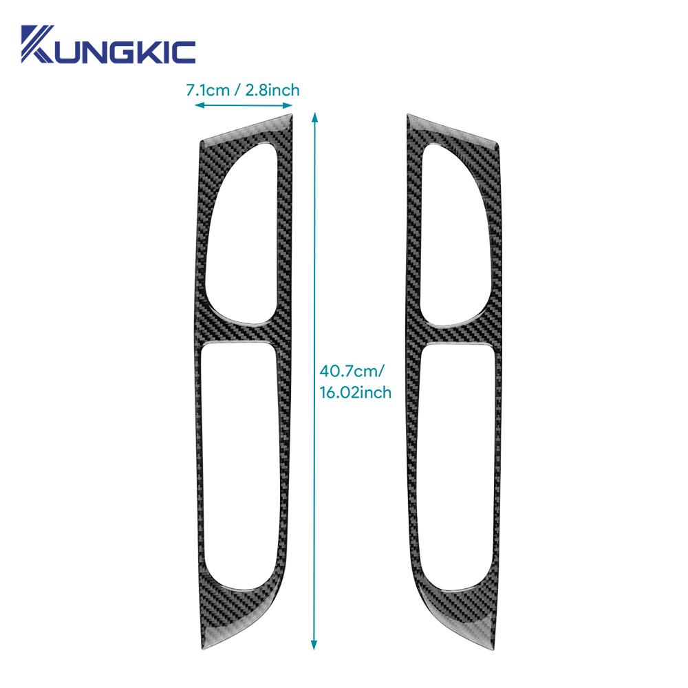 Real Soft Carbon Fiber Sticker For Renault Clio 4 2013 2014 2015 2016 2017 2018 LHD RHD Car Front Window Button Inner Outer Trim