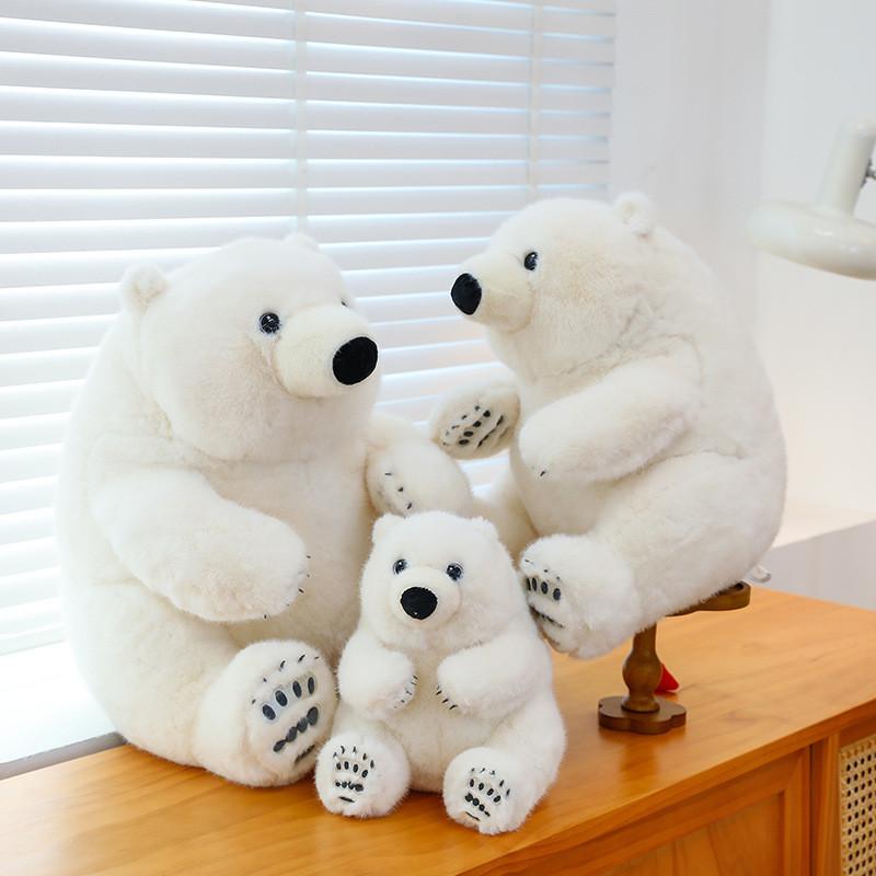 Plush Polar Bear Toy Children Birthday Festival Aquarium Gift Doll Cotton Pp