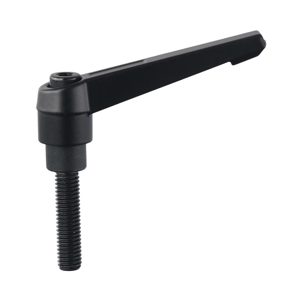 2pcs M8*32 M8 X 32mm Thread Handle Alloy Steel Black Adjustable Clamping Lever Adjustable Male Threaded Stud Knobs Locking