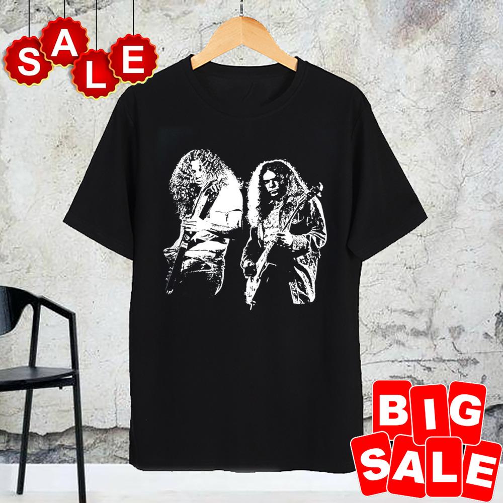 Gary Rossington Allen Collins Short Sleeve Cotton Black All Size Shirt Unisex T-Shirt M