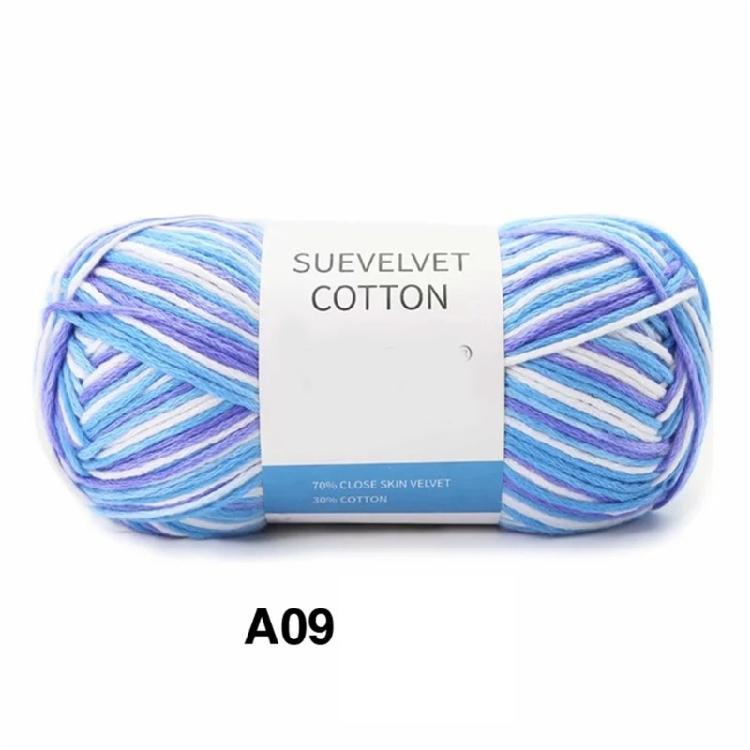 Mixed Color Cotton Yarn Handmade Hat Crochet Thread Supplies Knitting Yarns