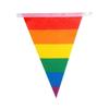 Triangle Colorful Triangle Flag PE LGBT Pride Hand Flag Rainbow Flag  Homosexual