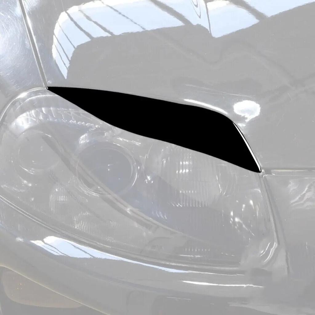 For Toyota Corolla 2008 2009 2010 2011 Auto Car Headlight Trim Lamp Eyebrow Eyelids Cover Stickers Gloss Black Decoration Parts