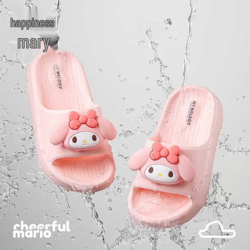 Cheerful Mario My Melody Kids Summer Beach Slides 170