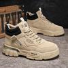Men's Shoes Autumn New Outdoor Construction Site Work Men's Thick-soled Wear-resistant Sports Labor Insurance Trendy Shoes