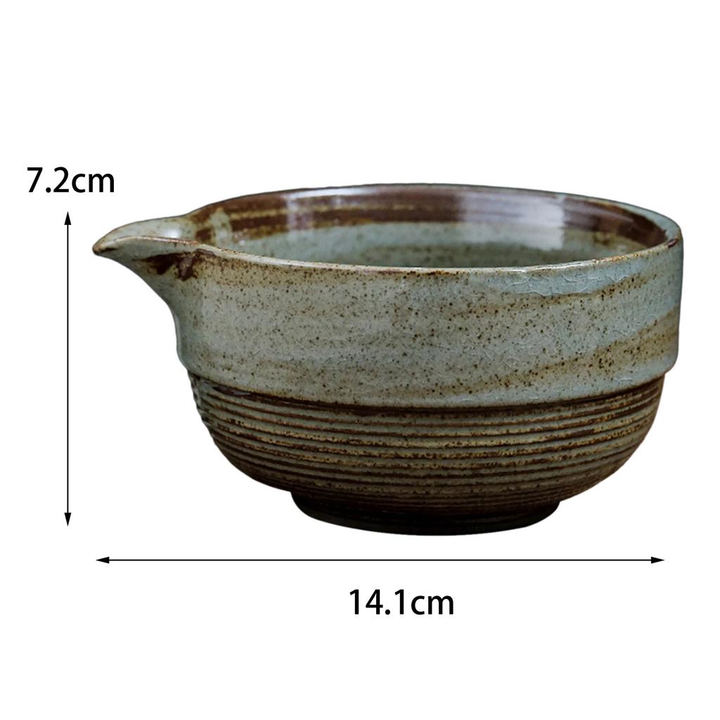 480ml Keramik Handgefertigte Grüntee-Tasse Handgefertigte Japanische Traditionelle Matcha-Schale DIY Teezubehör für Teeliebhaber