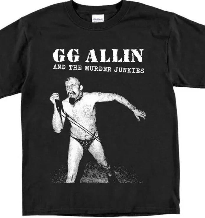 GG Allin The Murder Junkies New T Shirt Punk Rock Dicks Fear Germs Antiseen XXL