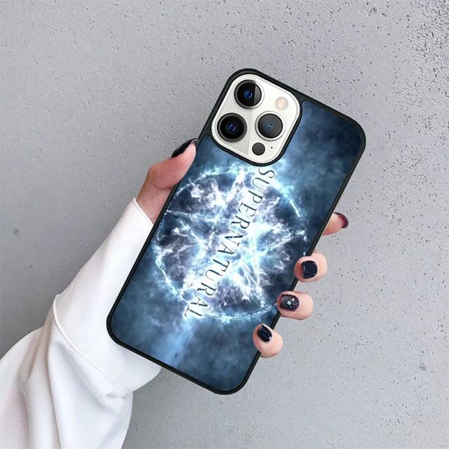 Supernatural logo on wood Phone Case Cover For iPhone 17 Air 15 16 14 13 12 Pro Max 11 Pro Max Plus Coque Shell